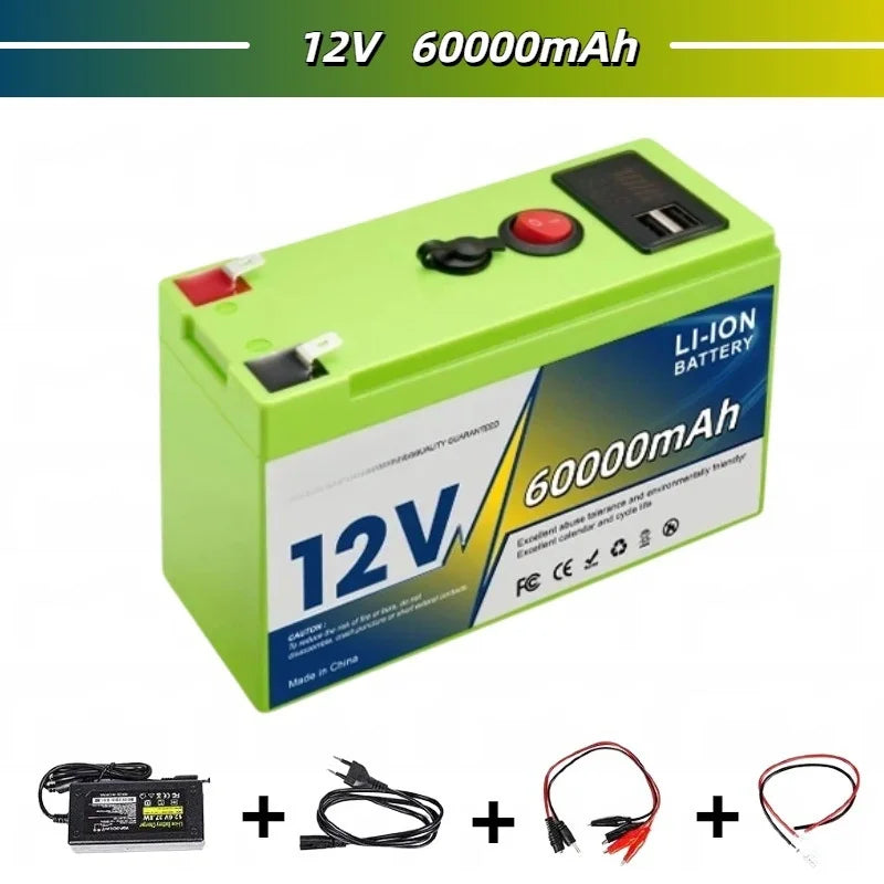 12V 18650 Lithium Battery 200Ah LiFePO4 Deep Cycle Built-in BMS Applicable To UPS Suitable for Children's Toy Cars Scooters