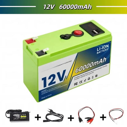 12V 18650 Lithium Battery 200Ah LiFePO4 Deep Cycle Built-in BMS Applicable To UPS Suitable for Children's Toy Cars Scooters