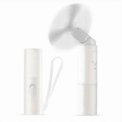 USB Charging Small Fan, Portable Mini Fan, Foldable Outdoor Portable Fan, Suitable for Office, Travel, Camping, and Outdoor Use