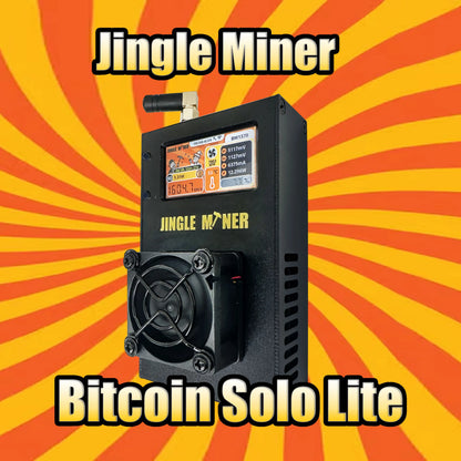 Jingle Miner BTC Solo Miner 1.2TH/S BM1370 ASIC Miner Chip BTC Solo Lite 5V DC  In Stock Air-Cooled Wi-Fi Crypto Bitcoin Miner