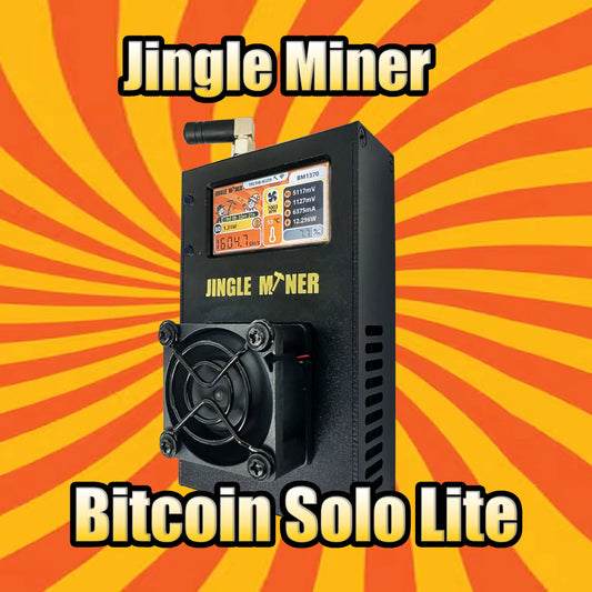 Jingle Miner BTC Solo Miner 1.2TH/S BM1370 ASIC Miner Chip BTC Solo Lite 5V DC  In Stock Air-Cooled Wi-Fi Crypto Bitcoin Miner