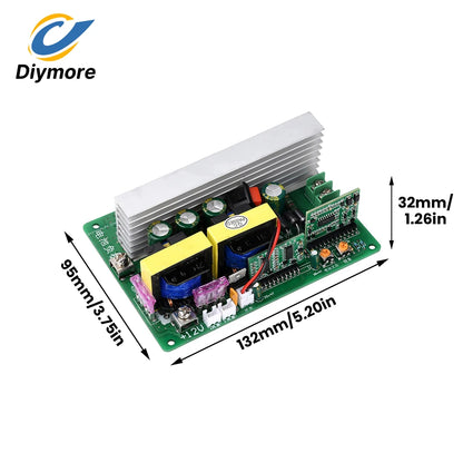 500W Inverter Module DC 12V to AC 220V Step-Up Converter with Switch and Fan Interface Supports Projectors Rice Cookers