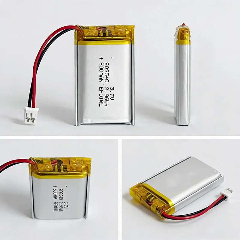 Lithium Battery Li Polymer Batteries 800mAh 3.7V 802540 Lipo 082540 for Flashlight Remote Controller Handheld Fans 1pcs-10PCS