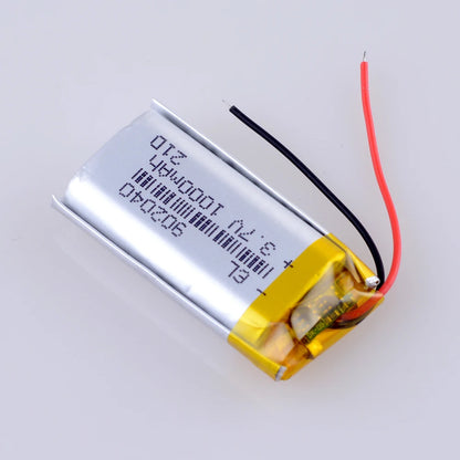 902040 3.7V 1000mAh Li-Polymer Battery 302040 402040 502040 602040 702040 802040 102040 Rechargeable Lithium Polymer Batteries