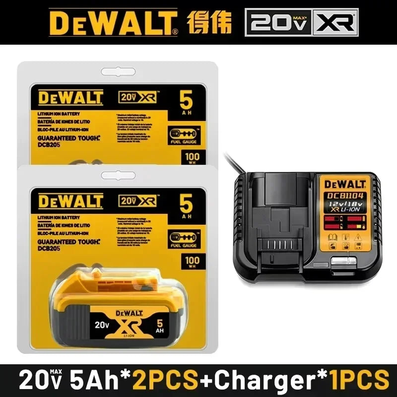 100% Genuine Dewalt 20V 6AH Battery, Rechargeable Lithium Ion Battery, Dewalt DCB200DCBL722/DCL050/DCF850Power Tool Replacement