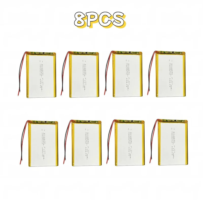 3.7V 606090 Polymer Lithium Battery 4000mAh Large Capacity Tablet Computer Mobile Power Bank Supply DIY Rechargeable Batteries