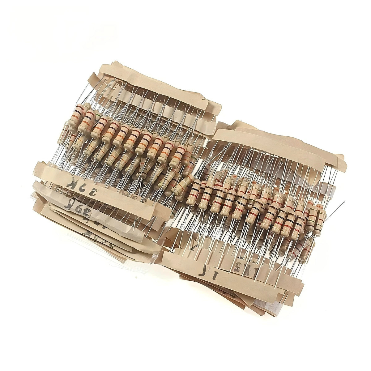 300PCS Resistor Kit 1W 5% Carbon Film Resistance 30values X 10pcs 0.1-750 Ohm 1K-820K Ohm Resistors Set for Electronics DIY
