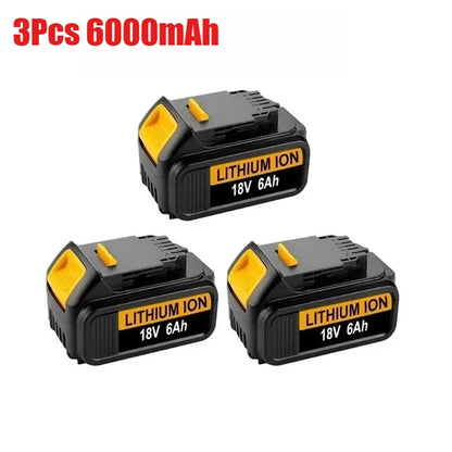 18V 6.0Ah/10.0Ah DCB200 MAX Lithium Battery 18650 for Dewalt DCB606 DCB209 DCB182 DCB205 DCB206 Power Tool Rechargeable Battery