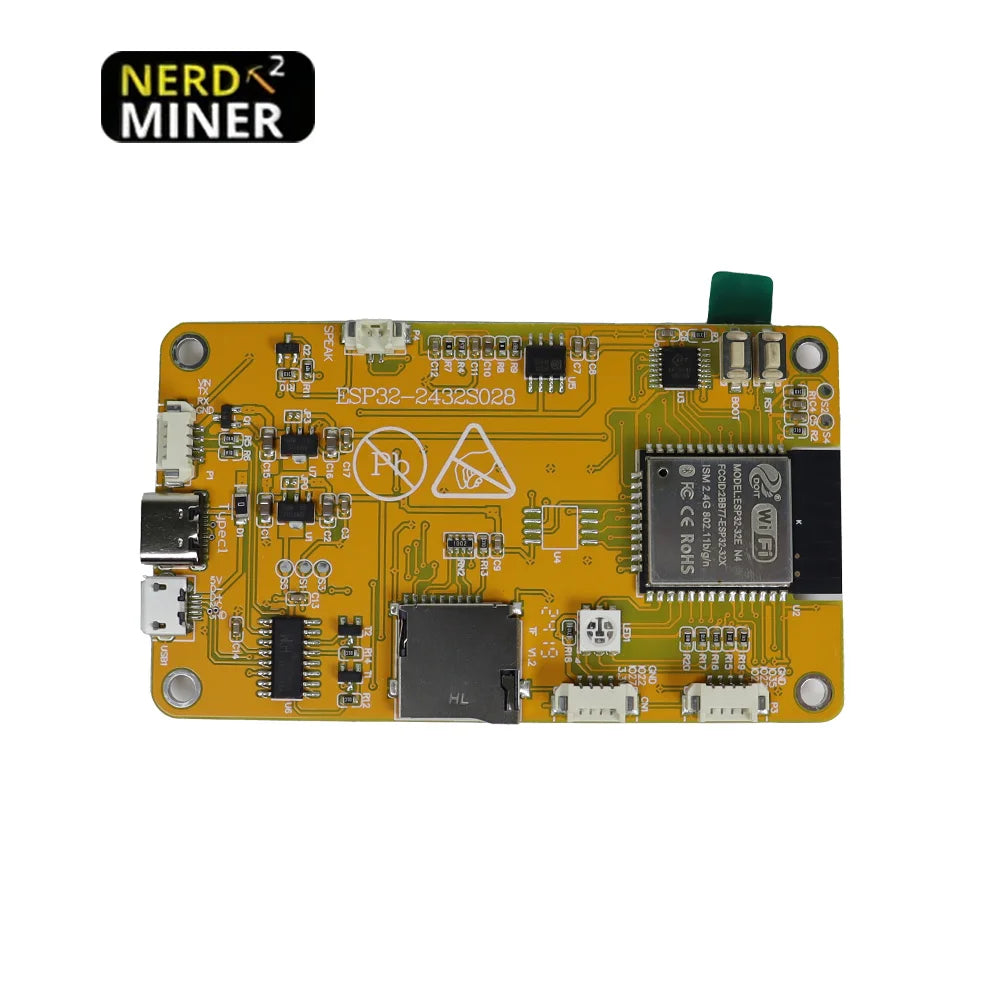 LV04 Bitcoin NerdMiner V2 2.8 Inch Solo Miner | 1000KH/s SHA-256 Home BTC Mini Crypto Miner | Plug & Play Low Power Machine
