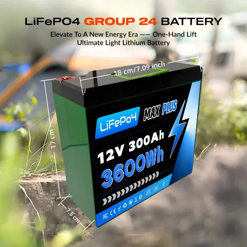 12V 200Ah Eco-Friendly Lithium Battery, High Capacity Durable PowerOutdoor Camping RV Solar Energy Storage No Power Worry