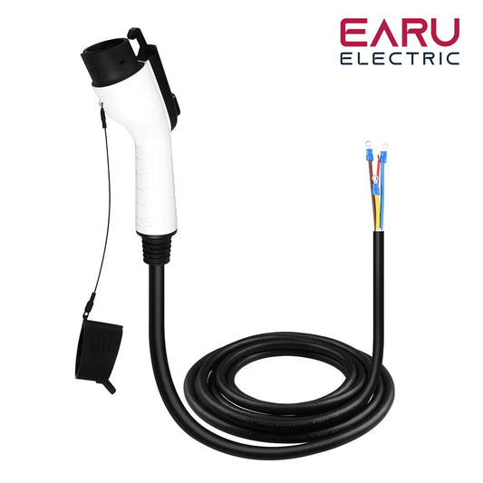 EV Charger Plug With Cable Type1 SAE J1772 16A 1Phase Car Charging Station 3Phase 11KW 22KW J1772 Cord for Electric Vehicle