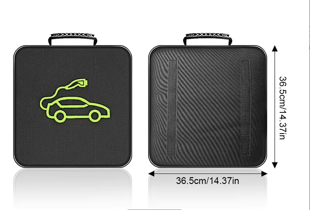Electric Car Charger Plugs Storage Carry Bag EV Car Charging Cable Sockets Waterproof Fire Retardant Equipment Container