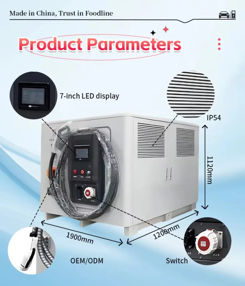 Mobile Energy Storage System Portable Power Station Fast Charging Backup Battery for Outdoor Emergency EV Charging Use
