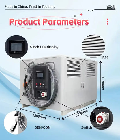 Mobile Energy Storage System Portable Power Station Fast Charging Backup Battery for Outdoor Emergency EV Charging Use