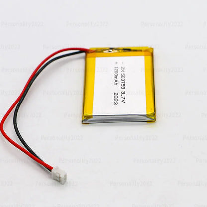 Lithium Polymer Battery 503759 3.7V 1200mAh LiPo Cell  Replacement Power For Bluetooth Headset Audio Stereo PSP POS
