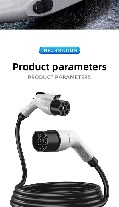 EV Charging Station Extension Cable 16A 7kW AC EV Charging Gun Extended Cord Slow-Charge Connector For BYD Home Use Charging