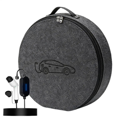 New Energy Vehicle Charging Gun Storage Bag Portable EV Charger Cable Bag Waterproof Auto EV Charging Jumper Storage Bag