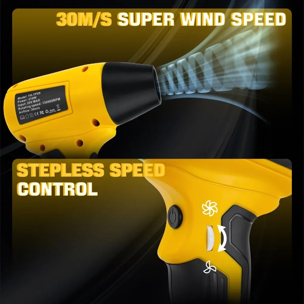 Power Tools Accessories for Dewalt 20V Battery Brushless Electric Turbo Jet Gun Handheld Fan Computer Keyboard Cleaning Tools
