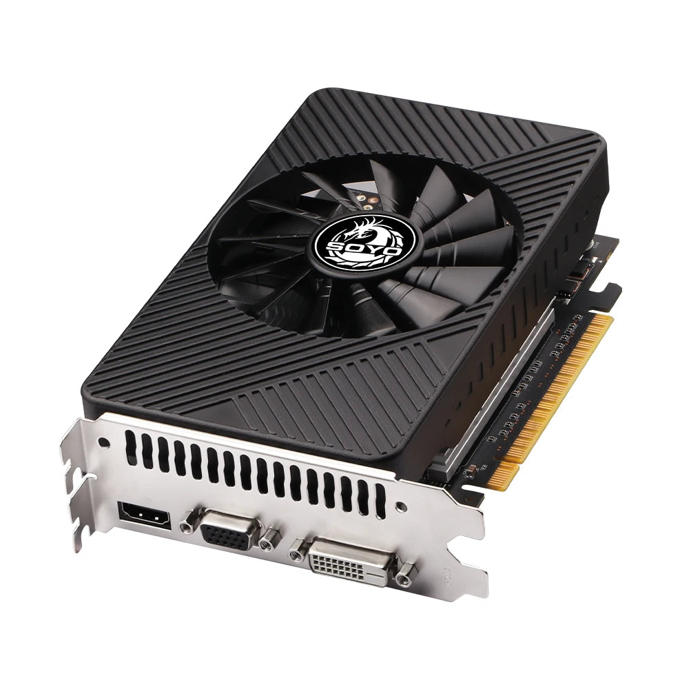 SOYO GTX 550TI Graphics Card GDDR5 2GB 40NM Video Card 128BIT HDMI VGA DVI PG Game Computer Com NVIDIA 700MHZ Single Fan