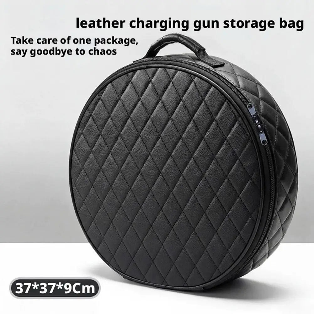 New Energy Vehicle Charging Gun Storage Bag Portable EV Charger Cable Bag Waterproof Auto EV Charging Jumper Storage Bag