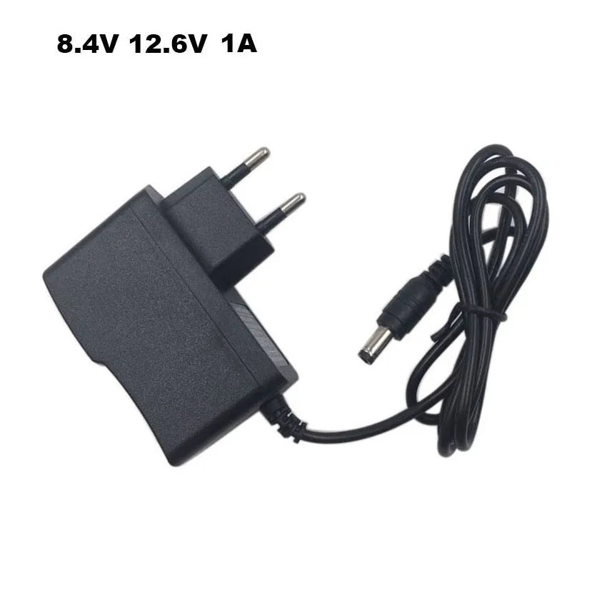 8.4V 12.6V 25.2V 1A 1000MA Li-ion Charger for 2S 3S 6S 7.2V 7.4V 12V 21.6V Lipo Lithium 18650 Battery Charger