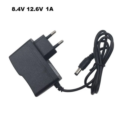 8.4V 12.6V 25.2V 1A 1000MA Li-ion Charger for 2S 3S 6S 7.2V 7.4V 12V 21.6V Lipo Lithium 18650 Battery Charger