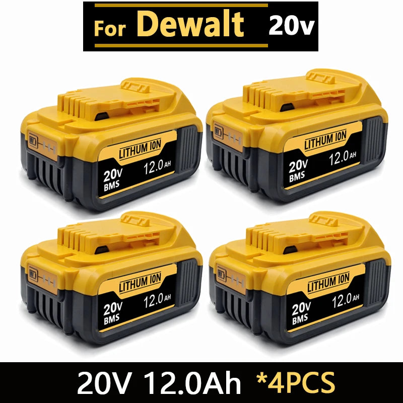 New High-power For DEWALT 20vbattery DCB200 DCB205 DCB206 * power tool 18V battery 3AH 8AH 12AH  batteries DCD805