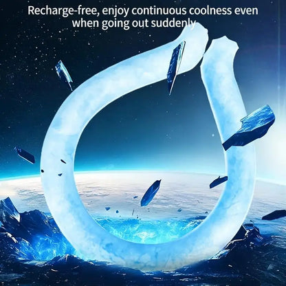 Summer Outdoor Ready Neck Cooling Tube and Ice Ring Reusable for Instant Cool Relief