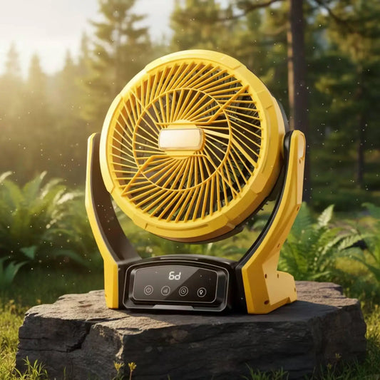 Portable Fan with Light Compact USB Fan with Light Rechargeable for Campers, Journeyers, Camping, Tabletop, Tent
