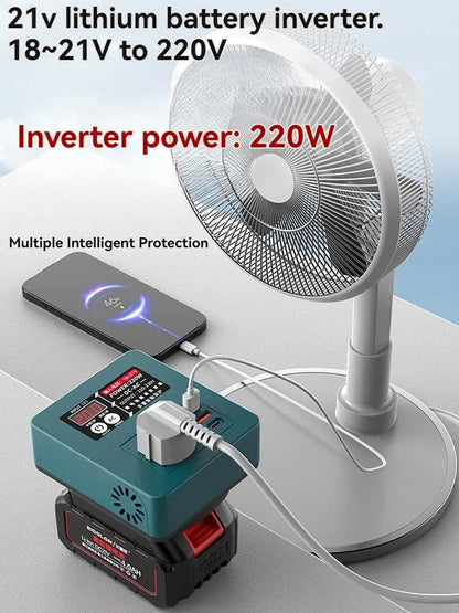 New Intelligent Inverter Portable Inverter Mobile Power Supply For Laptops Fans Outdoor Small Refrigerators And Other Appliances