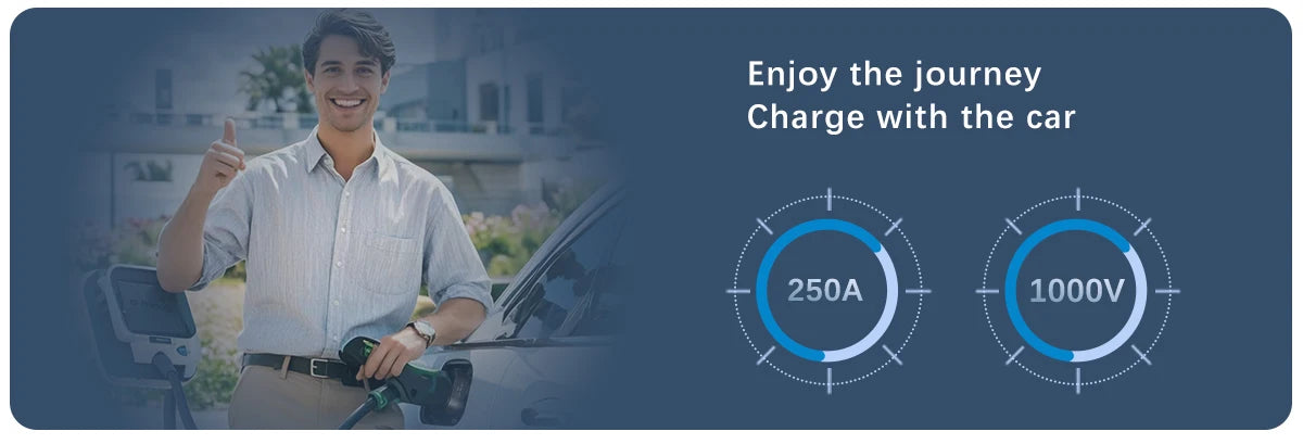 400A EV CCS1 to CCS2 adapter supports DC AC CCS1 charger to CCS2 suitable forFast Ev Charging Adapter Public Charging Station
