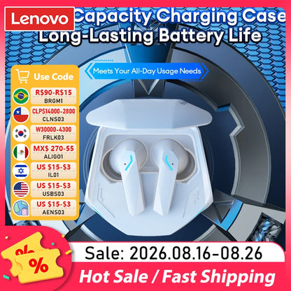 Lenovo GM2 Pro TWS Wireless HIFI Stereo Headset Low Latency Headphones Gaming Music Dual Mode Earbuds Music Sport Headset
