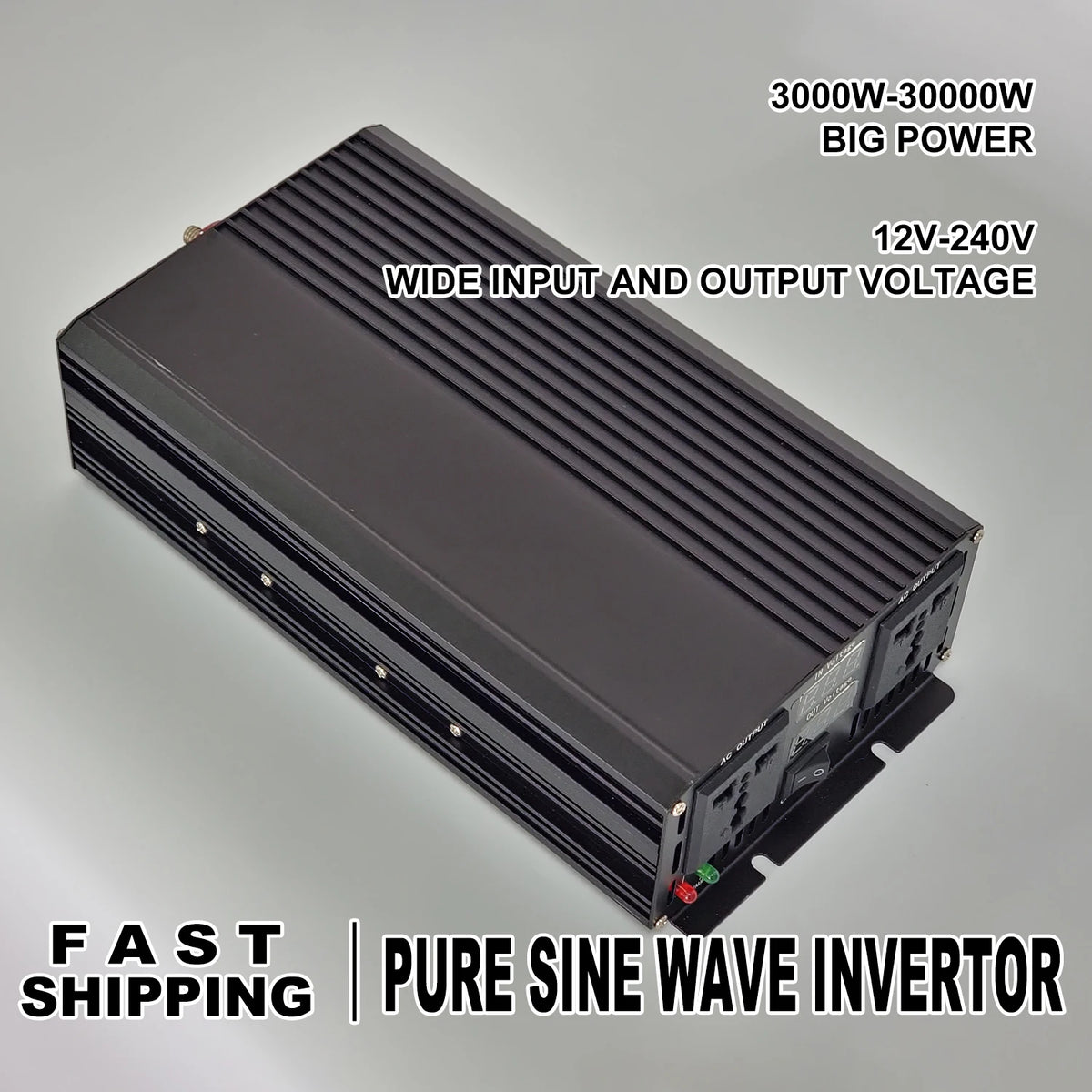 Voltage Converter 12000W 10000W Pure Sine Wave Power Inverter LED Display Power Inverter Transformer 12V 24V 48V 60V TO 220V