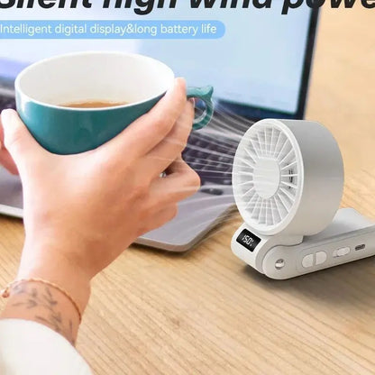 Portable High Speed Small Fan Rechargeable Usb Interface Foldable Handheld Outdoor Fan Small Cooling Fan Suitable For Outdoor
