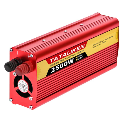 Inverters 12V,  24V 60HZ 600W 1500W 2000W 2500W, portable vehicle-mounted household frequency converter, universal socket