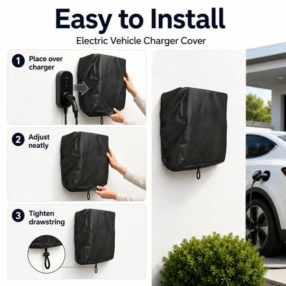Waterproof Drawstring Bottom EV Charging Post Protective Cover For Electric Vehicle Charger Only Protective Sleeve