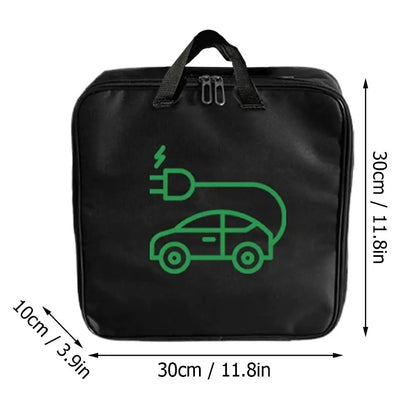 EV Cable Organizer Bag Electric Car Charger Box  Waterproof Car Battery Cable Handled Bag EV Car Charging Gun Storage Organizer