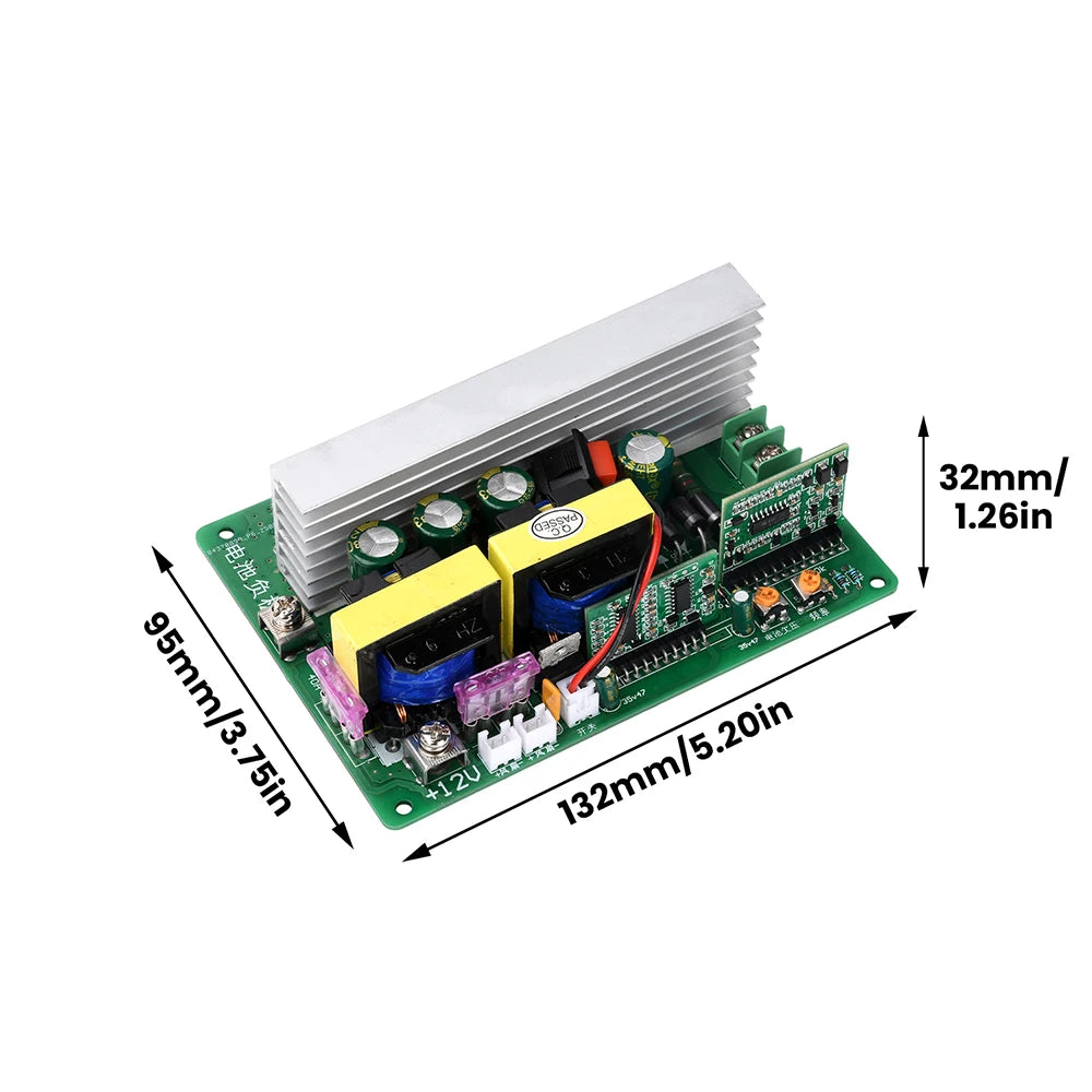 500W Inverter Module DC 12-14.5V to AC 220V Sine Wave DC-AC Step-Up Transformer Module With Switch and Fan Interface