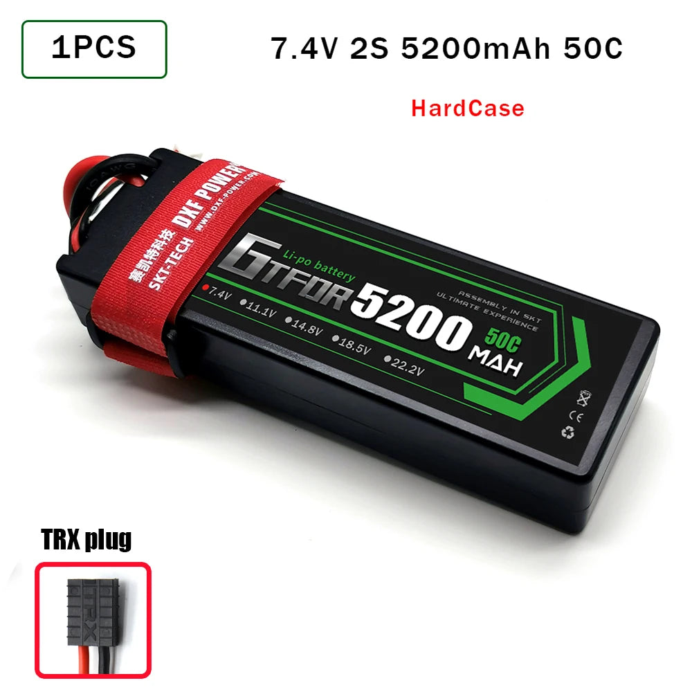Batteries Lipo 7.4V 11.1V 15.2V 14.8V 22.2V 2S 3S 4S 6S 5200Mah 7000mAh 9200mAh 10000mAh for RC Car Truck Evader BX Truggy
