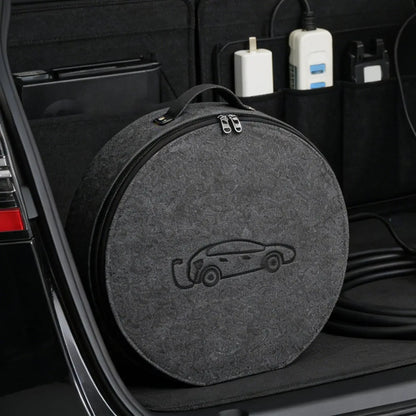 New Energy Vehicle Charging Gun Storage Bag Portable EV Charger Cable Bag Waterproof Auto EV Charging Jumper Storage Bag