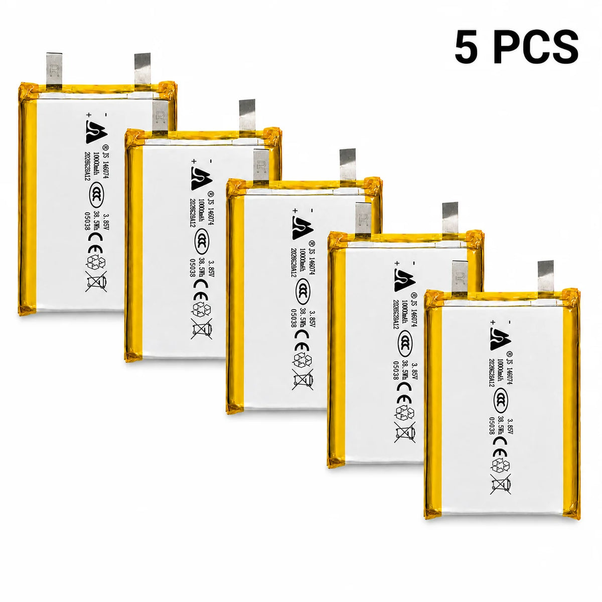 3.7V 10000mAh 146074/136074 Lithium Polymer Battery 3.85V Lipo Li-Po Rechargeable Batteries for Power Bank Laptop Hand Warmer