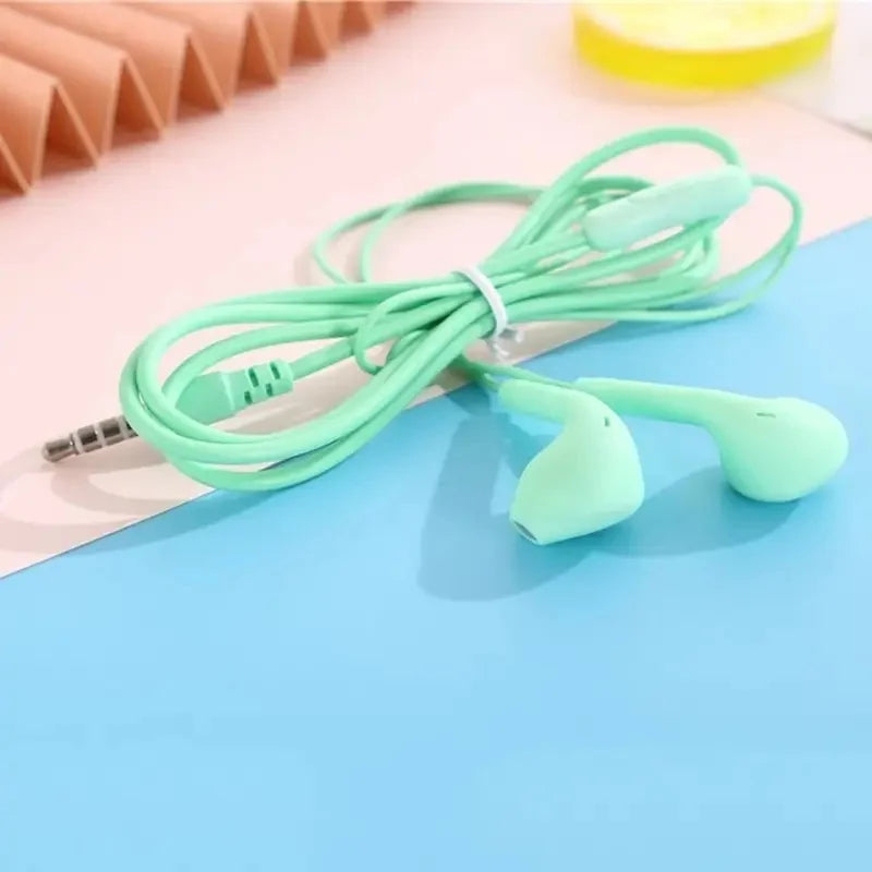 1/2/3pcs Universal 3.5mm Stereo In-Ear Headphones Sport Music Earbud Handfree Wired Headset Earphones with Mic For Xiaomi Huawei