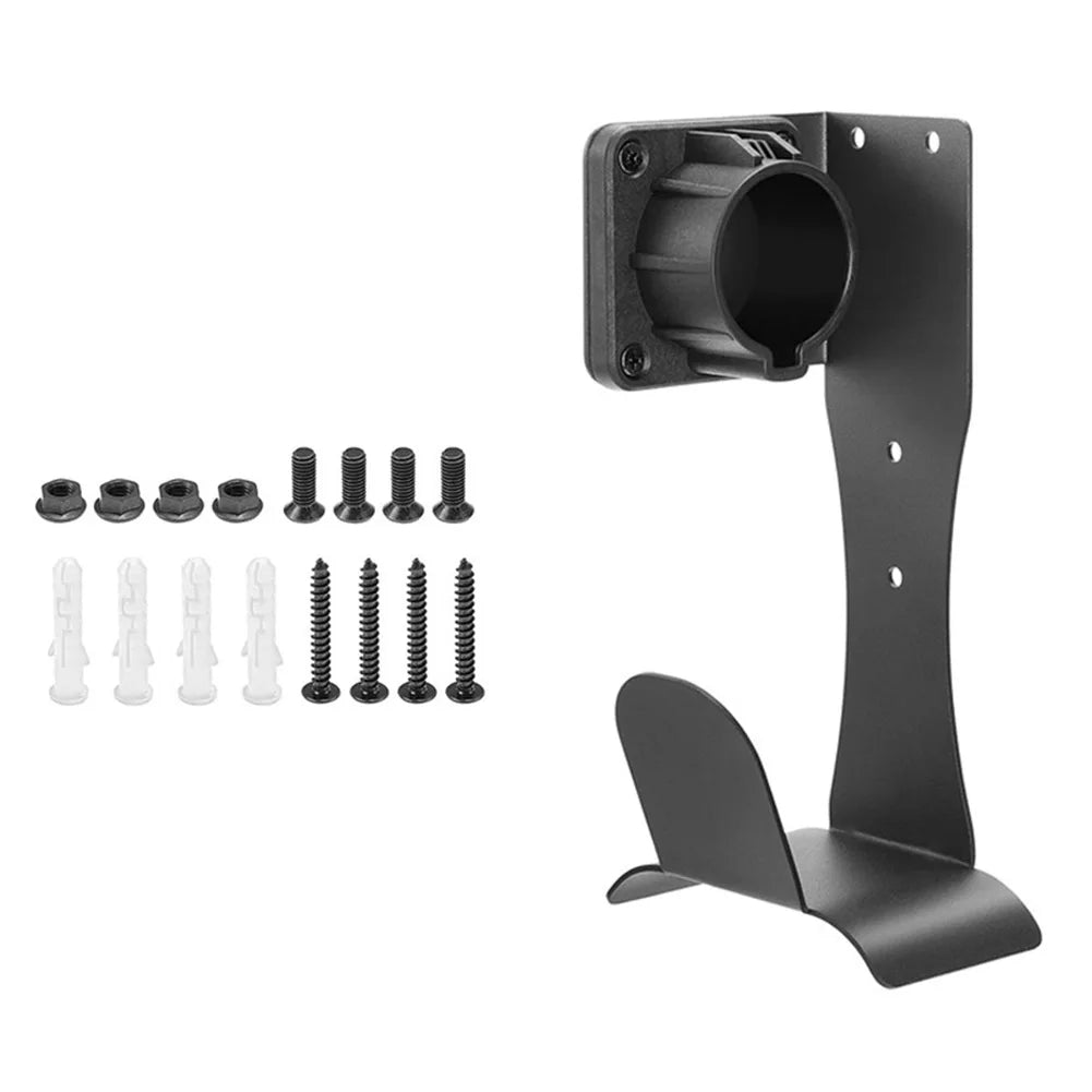 1 Pack EV Charger Cable Holder For J1772 Stainless Steel With Wall Mount Organizer Electric Vehicle Holder With Secure Fit