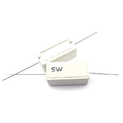 10pcs 5W 10W BPR56 ceramic resistors 0.1 ~ 10k ohm 0.33R 1R 10R 100R 0.22 0.33 1 10 100 1K 10K Cement resistence ohms