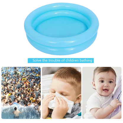Round Inflatable Baby Toddlers Summer Swimming Pool Portable Inflatable Children Little Pump Pool Indoor Outdoor for 0-3Y Kids