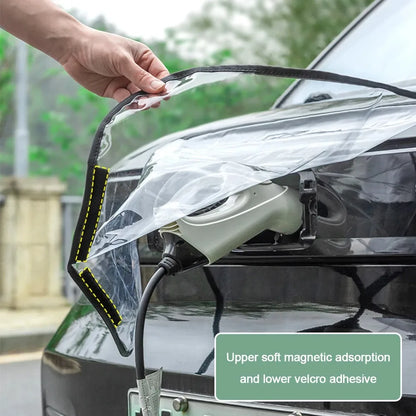 Universal EV Charging Rain Cover Waterproof Anti‑Dust Charger Connector Protector for Electric Vehicle Outdoor Charging