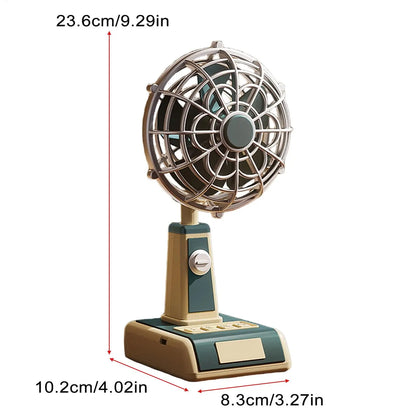 Desk Fan 1800mAh USB Rechargeable 3 Speeds Personal Fan Portable Small Electric Fan Desktop charging fan for Home Office Bedroom