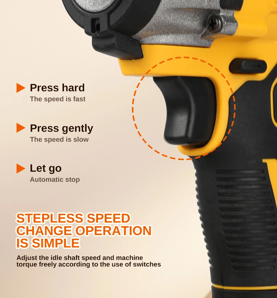 Dewalt DCF922 Brushless Impact Wrench High Torque Cordless Electric Wrench Tire Repair Tool 20V Rechargeable Power Tools