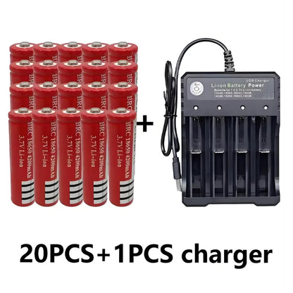 Original 18650 batterie 3,7V 4200mAh wiederaufladbare liion batterie für Led taschenlampe batery litio batterie + USB Ladegerät