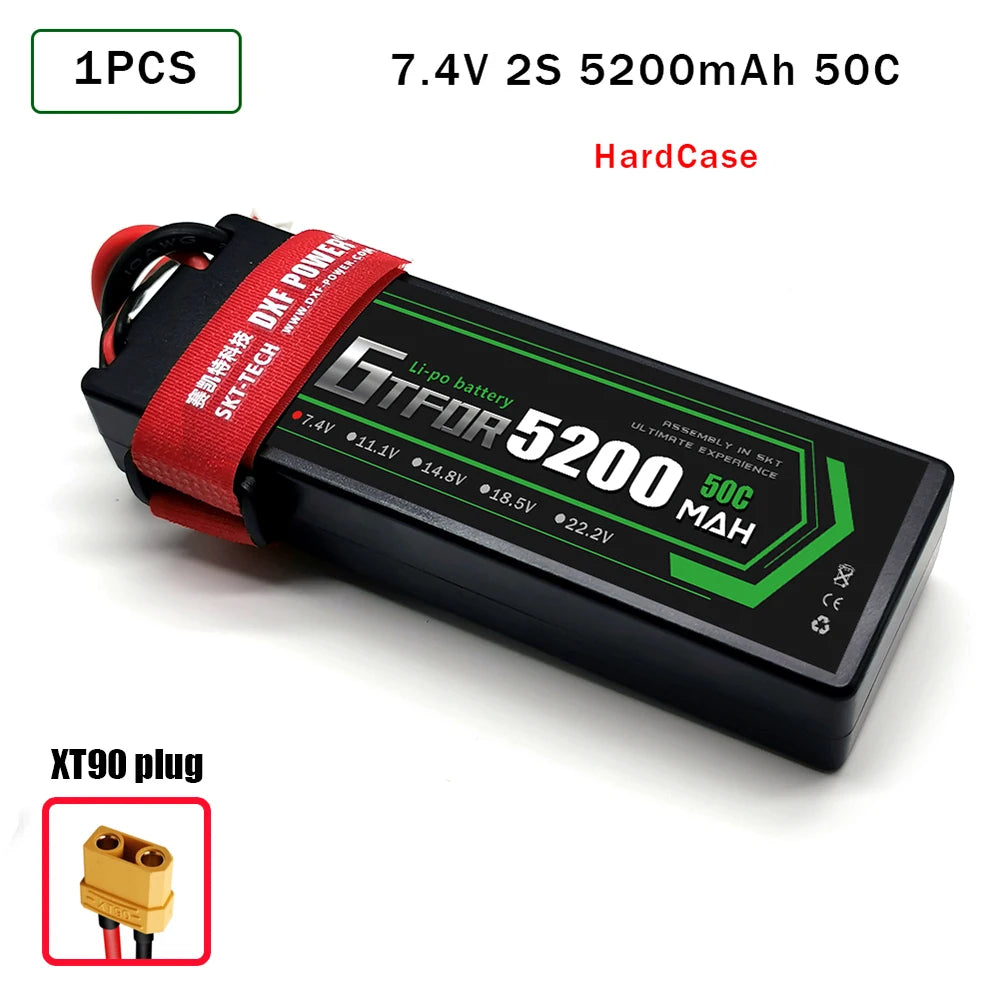Batteries Lipo 7.4V 11.1V 15.2V 14.8V 22.2V 2S 3S 4S 6S 5200Mah 7000mAh 9200mAh 10000mAh for RC Car Truck Evader BX Truggy